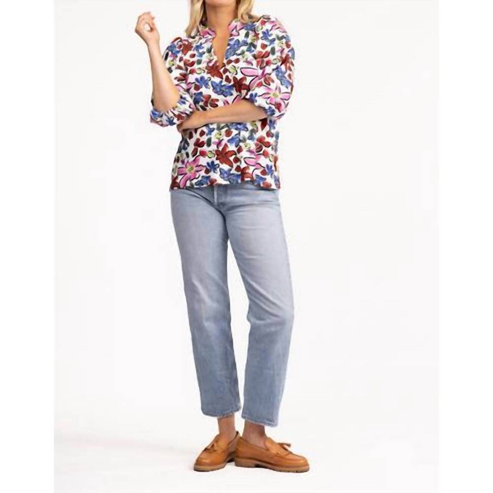 NEW SMITH & QUINN the eliza top in abstract garden